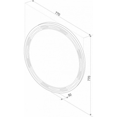 Зеркало с подсветкой Art&Max AM-Bol-D770-DS-F-H