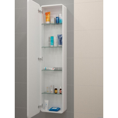 Зеркальный шкаф с подсветкой Art&Max AM-Pla-400-1600-1D-R-L-DS-F