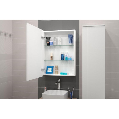 Зеркальный шкаф с подсветкой Art&Max AM-Tec-600-800-1D-R-DS-F
