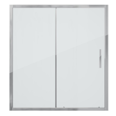Шторка на ванну 170x140 см Grossman GR-170/2, профиль хром, прозрачное стекло