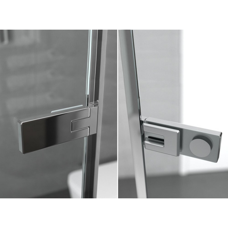 Душевой уголок левый 100x100х200см Abner Ambassador 10011102L
