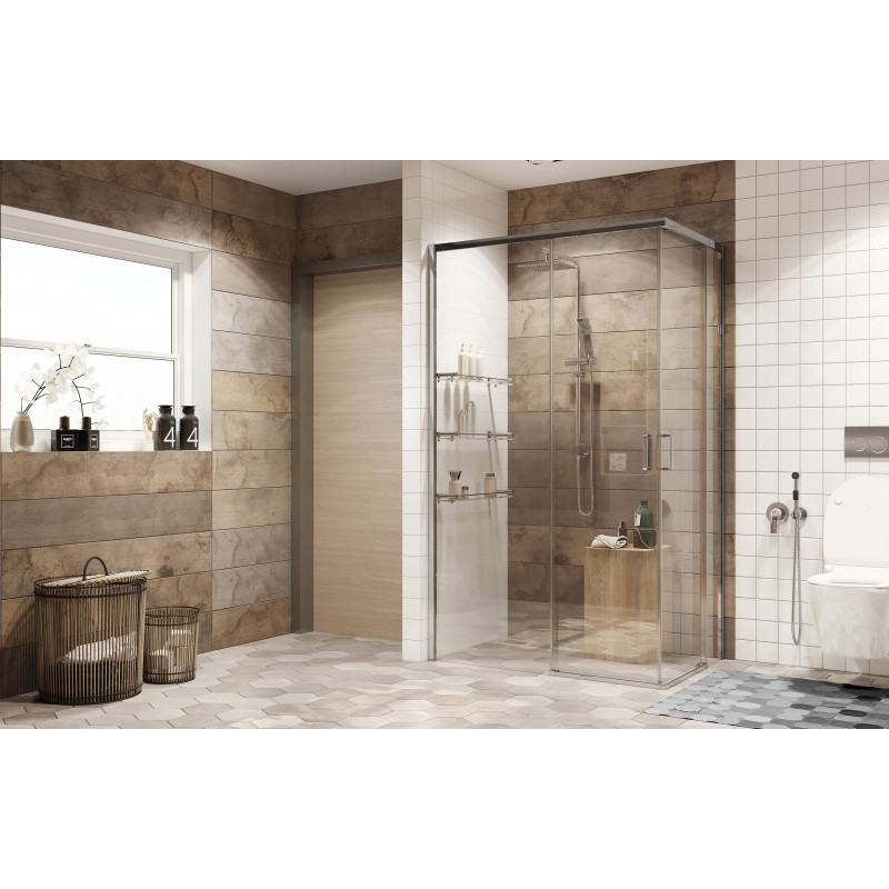Душевой уголок левый 120x80х200см Queen Ambassador 11011106L