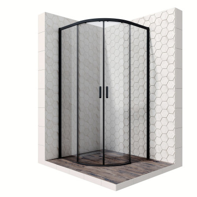 Душевой уголок 90x90х200см Queen Ambassador 11011201Black