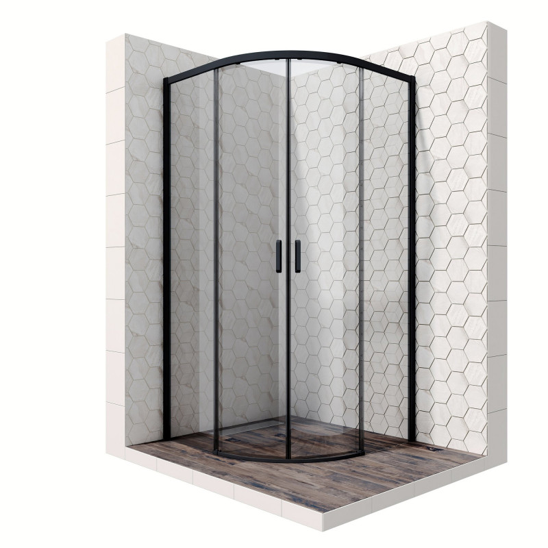 Душевой уголок 90x90х200см Queen Ambassador 11011201Black