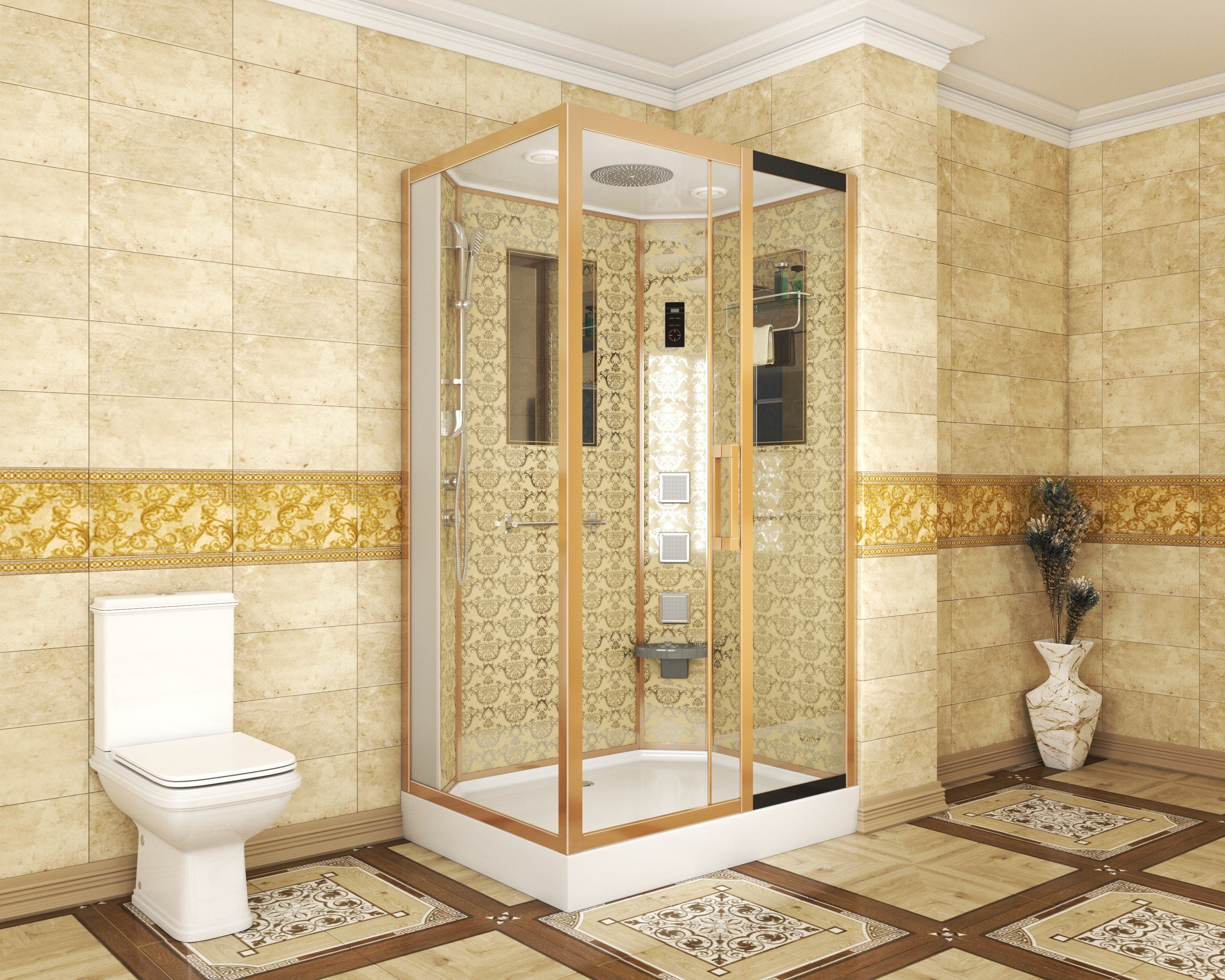 Душевая кабина 120x90 Niagara 7711GR правая