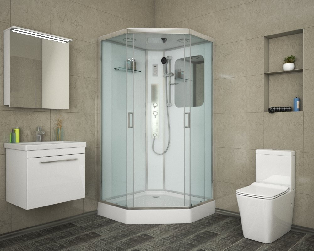 Душевая кабина 90x90х220см Niagara  NG-6001-01GD