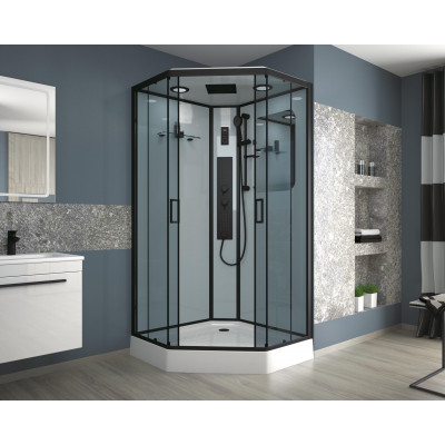 Душевая кабина 90x90х210см Niagara NG-6901-01GD BLACK