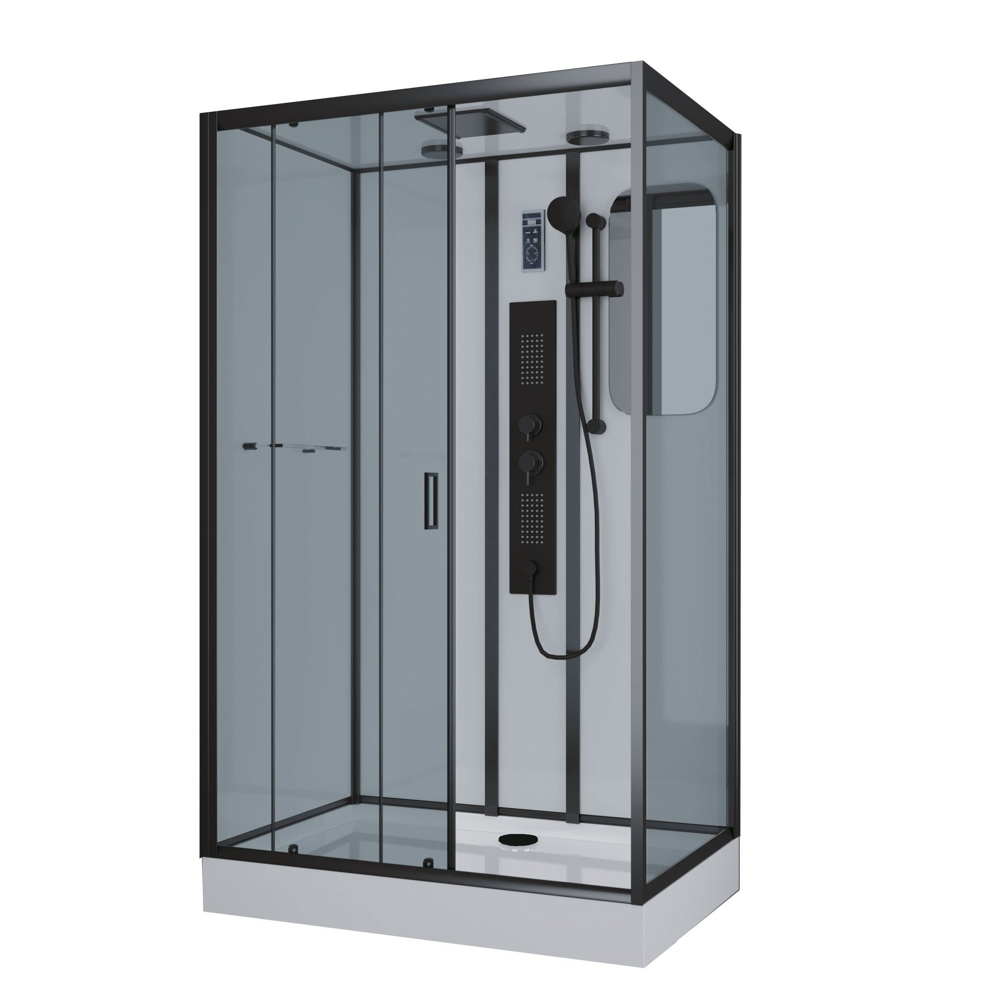 Душевая кабина правая 120x80х210см Niagara NG-6912-01GQR BLACK