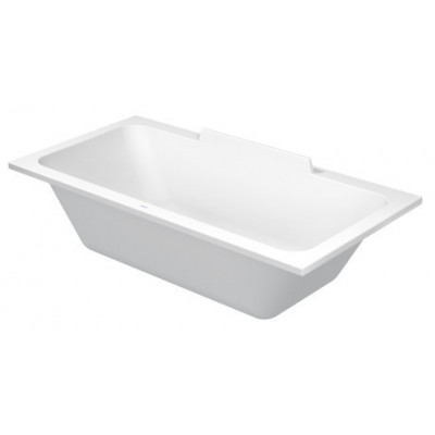 Ванна 190x90 Duravit Durastyle прямоугольная, встраиваемая версия или версия с панелями, с двумя наклонами для спины, акрил