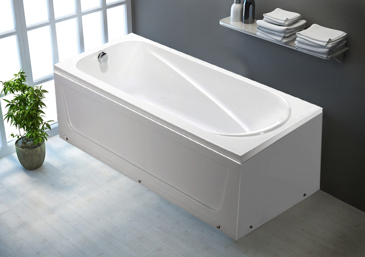 Фронтальный экран для ванны 150x55см Welt Wasser WW HB OKER 150 WT