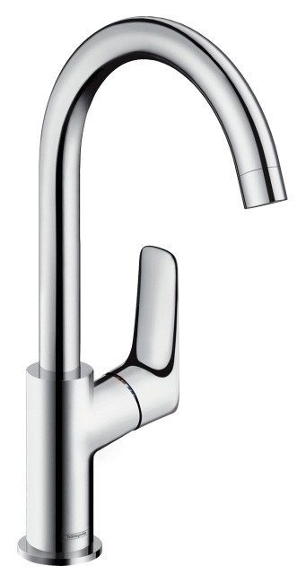 Смеситель для умывальника, Logis 210, высокий излив, Hansgrohe 71131000