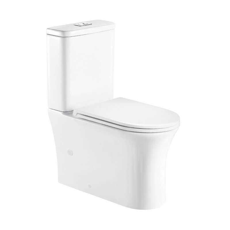 Унитаз-компакт безободковый Welt Wasser WW TELBACH 001GL-WT