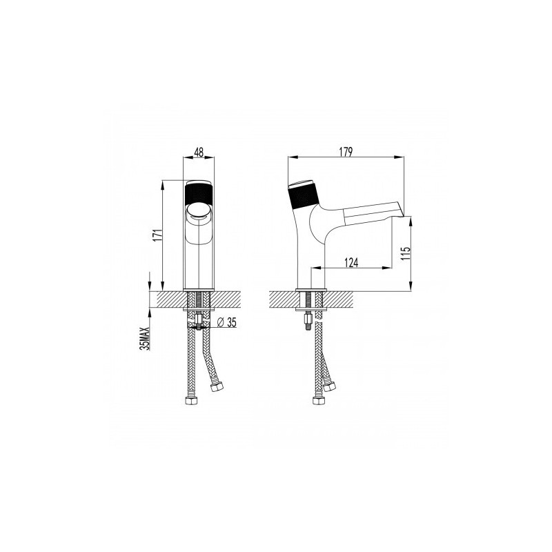 Смеситель для раковины хром Lemark LM4676C