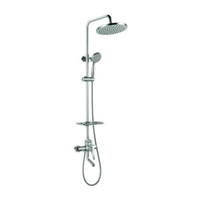 Душевая стойка со смесителем хром Lemark LM0462C