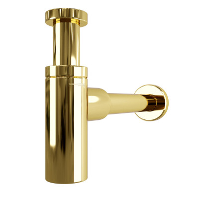 Сифон для раковины золото WasserKraft Sauer A173