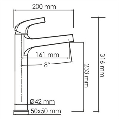 Смеситель для раковины золото WasserKRAFT Sauer 7103H