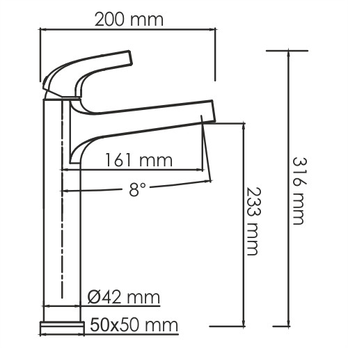 Смеситель для раковины золото WasserKRAFT Sauer 7103H