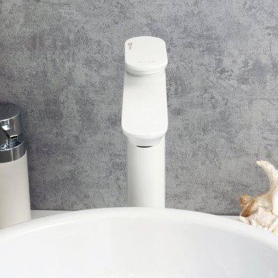 Смеситель для раковины белый WasserKRAFT Mindel 8503H