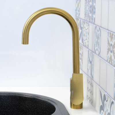 Смеситель для кухни золото WasserKRAFT Aisch 5507