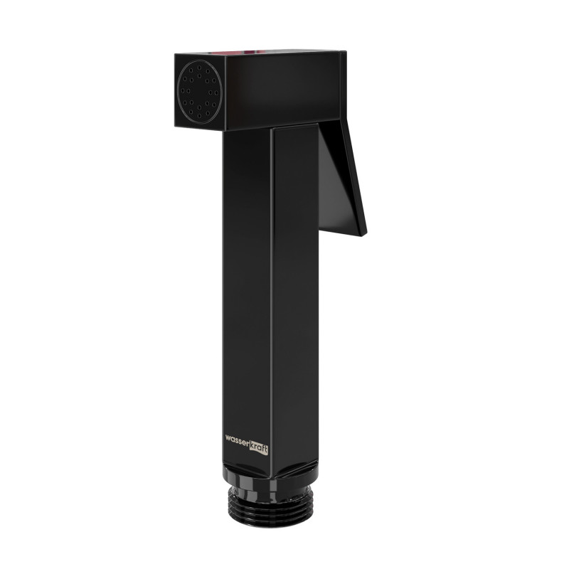 Гигиеническая лейка с фиксатором чёрная WasserKraft Glan A214