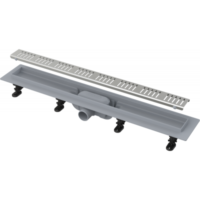 Водоотводящий желоб Alca Plast APZ10 SIMPLE с порогами для перфорированной решетки