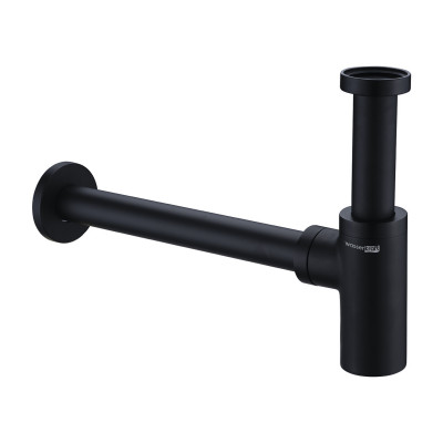 Сифон для раковины чёрный WasserKraft A094