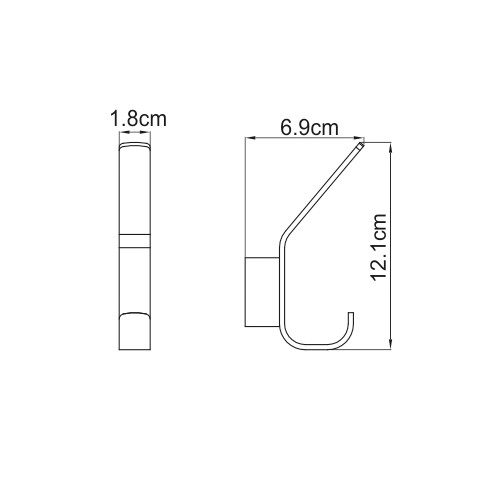 Крючок золото WasserKRAFT Sauer K-7923
