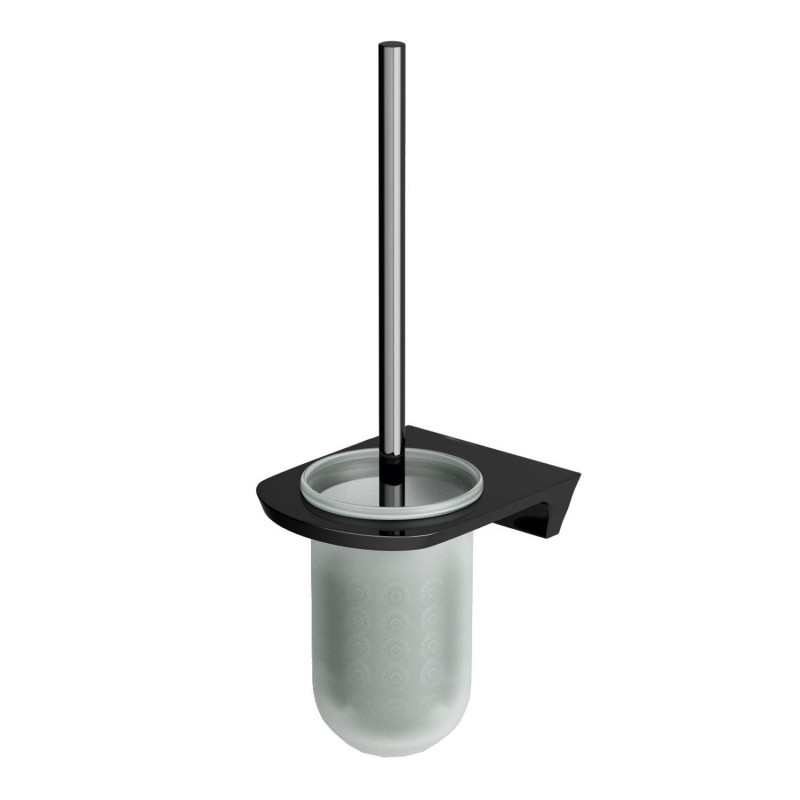 Щетка для унитаза подвесная чёрная WasserKRAFT Glan K-5127