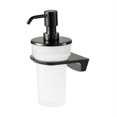 Дозатор для мыла чёрный WasserKraft Glan K-5199