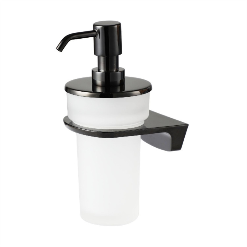 Дозатор для мыла чёрный WasserKraft Glan K-5199