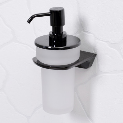 Дозатор для мыла чёрный WasserKraft Glan K-5199