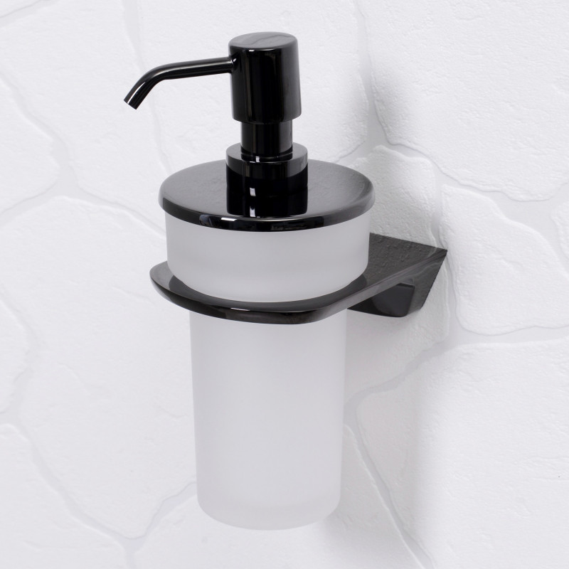 Дозатор для мыла чёрный WasserKraft Glan K-5199